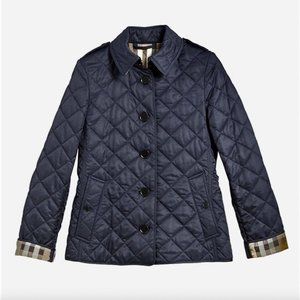 Classic Burberry Navy Quilted Jacket